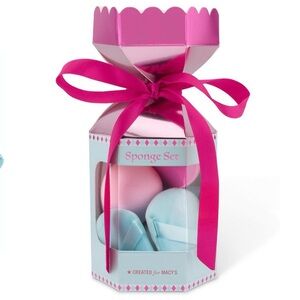 Macy's Pink and Blue Bath Sponge Gift Set